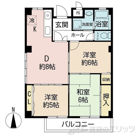グランドール八光の物件間取画像
